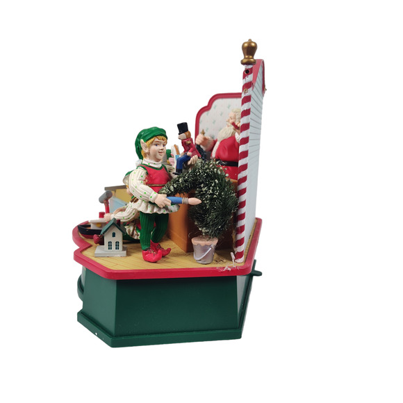 Vintage Animated Musical Santas Workshop We Wish You a Merry Christmas - Picture 4 of 15